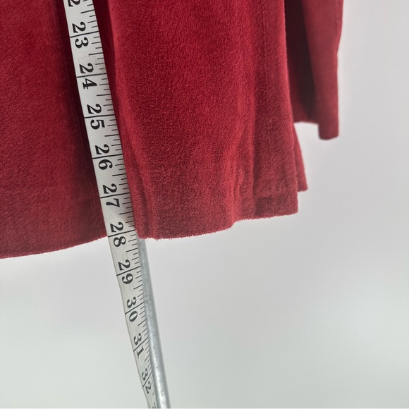 Vintage 90s St. John's Bay Women's Suede Leather Blazer Jacket Rust Size Large - Picture 10 of 10